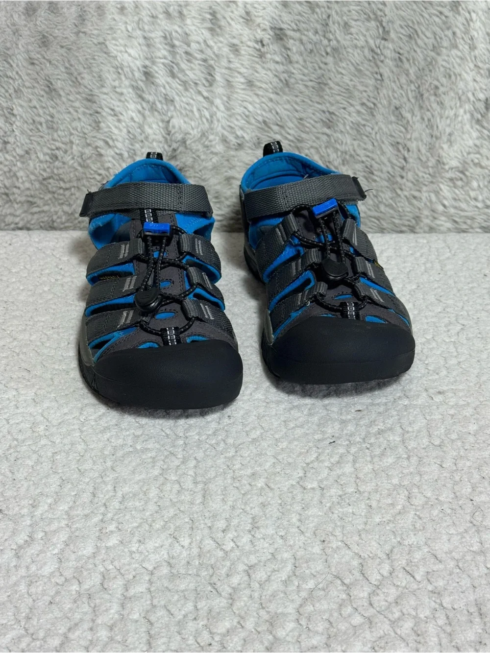 KEEN Newport H2 Kids Waterproof Water Sandals Grey Blue Size 3Y